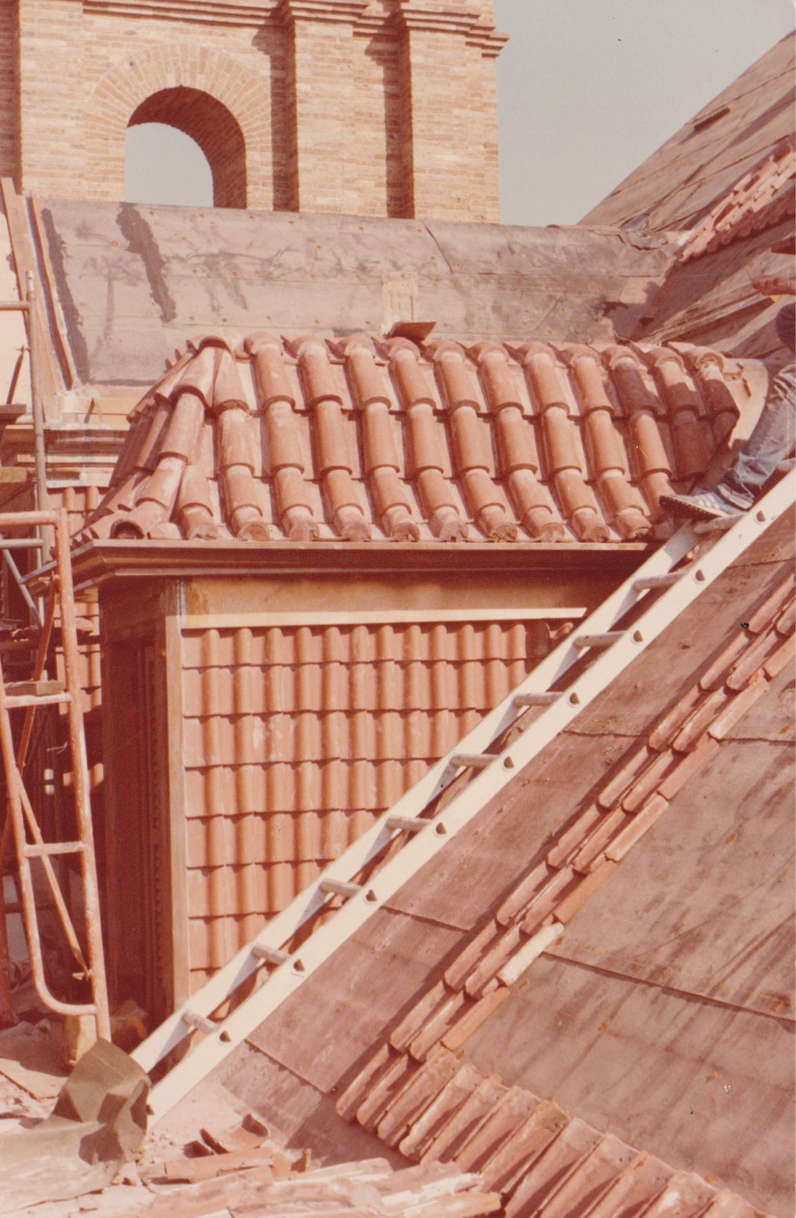 Roof tile restoration nearly complete