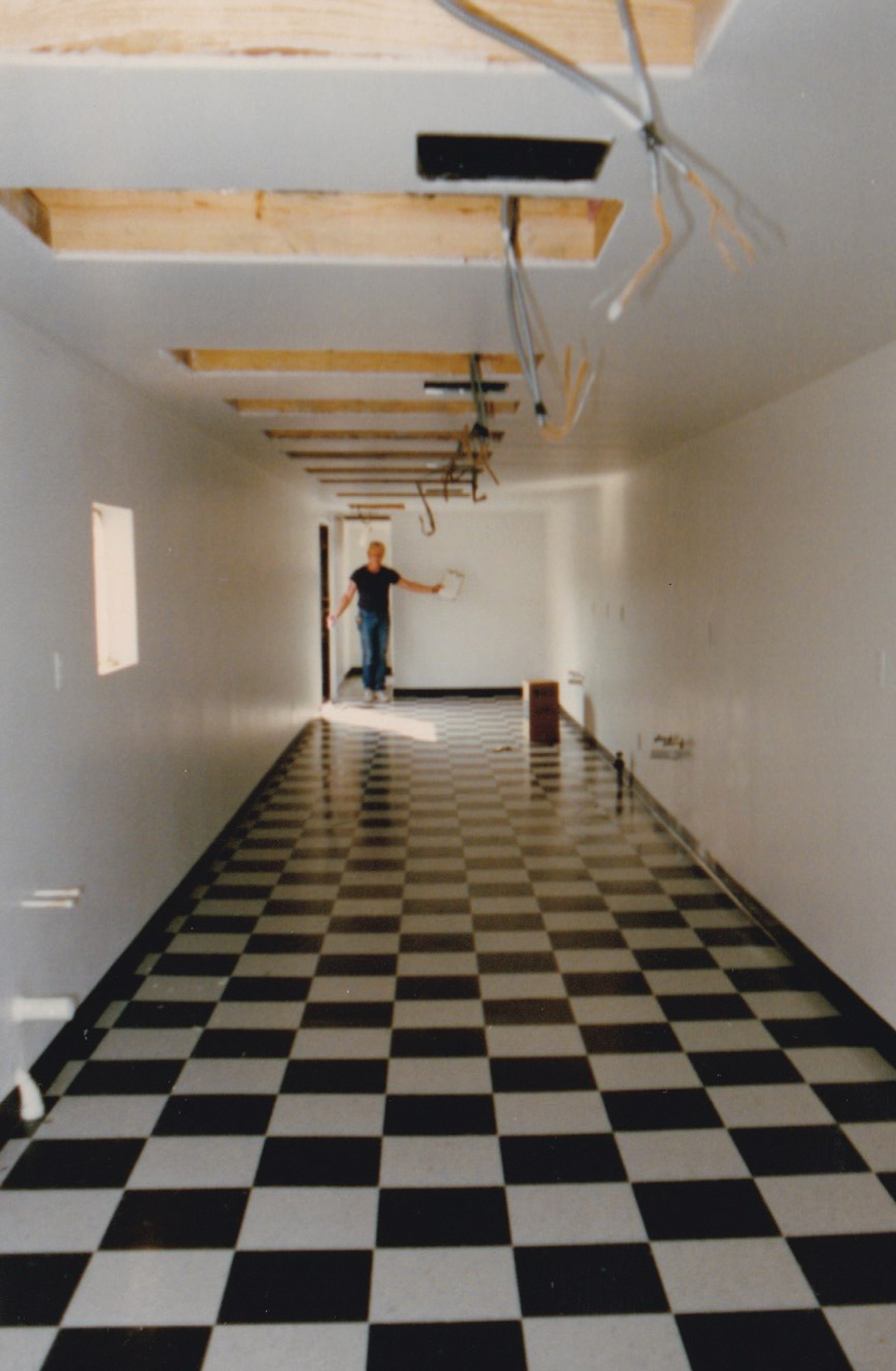 Commercial hallway under construction