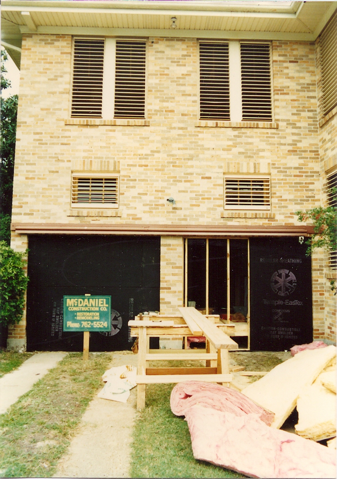 McDaniel Construction Co. job site with original company sign